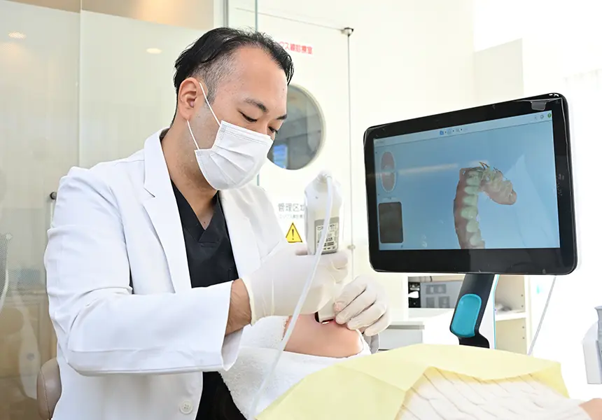 歯列スキャン、マウスピース型矯正装置の発注